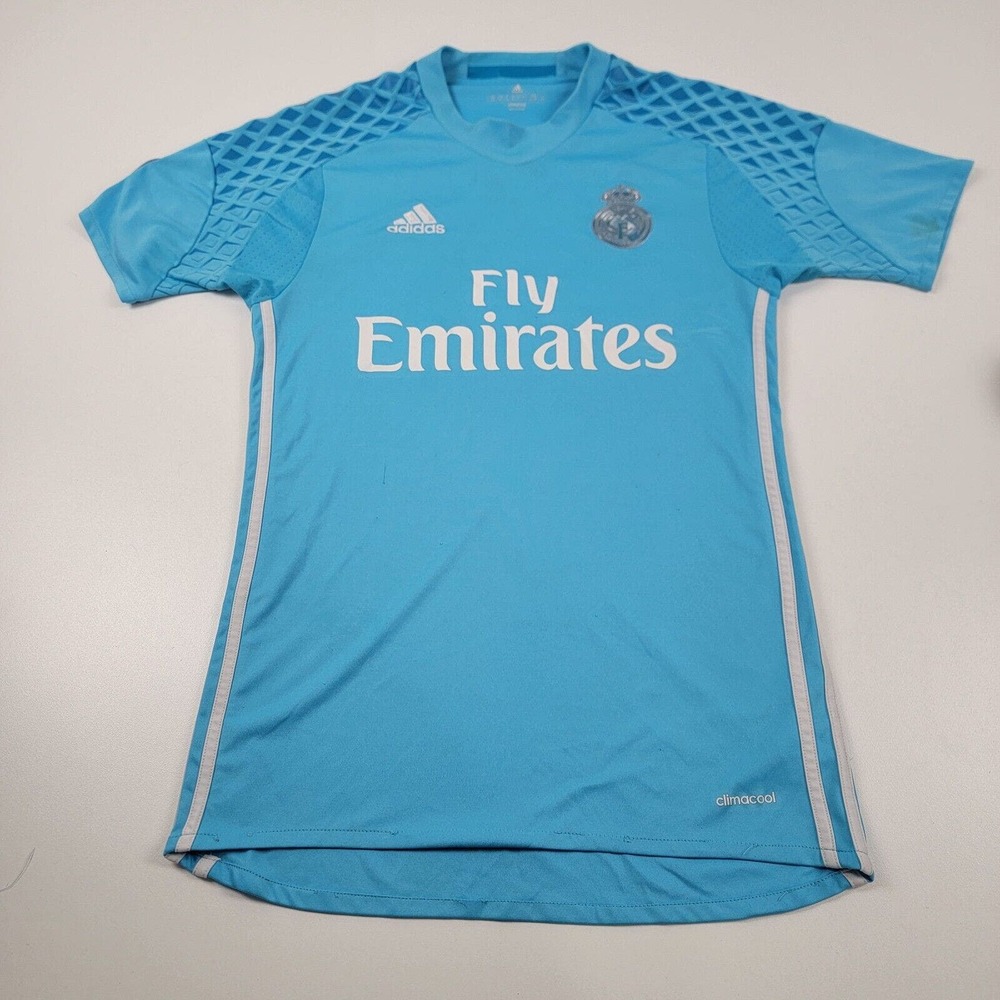 Official Real Madrid Adidas Sizz XS Advertising Fly Emirates T-Shirt Jersey